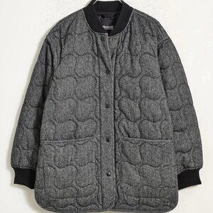Madewell Wool Quilted Bomber size XS
